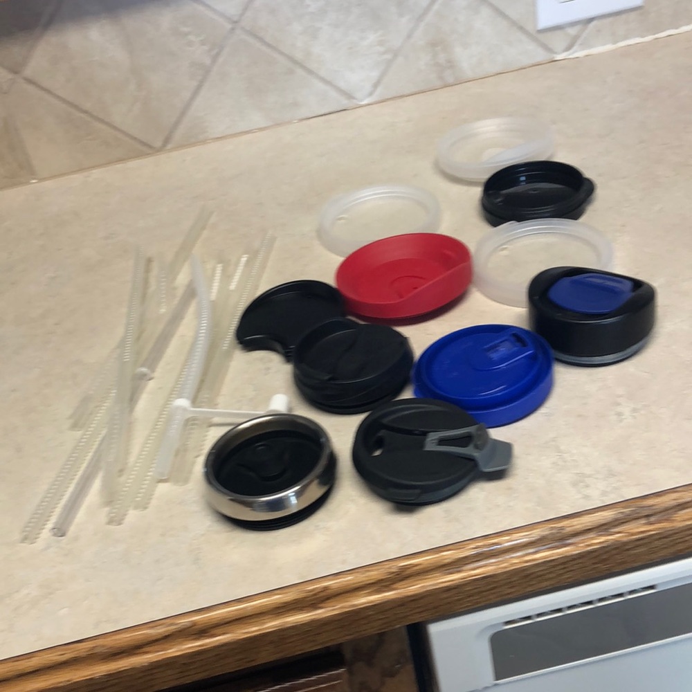 Misc lids and straws